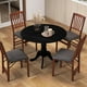 thumbnail image 2 of Mesa de comedor redonda COSTWAY para 4 personas, 100 cm, con madera de caucho, 2 of 3