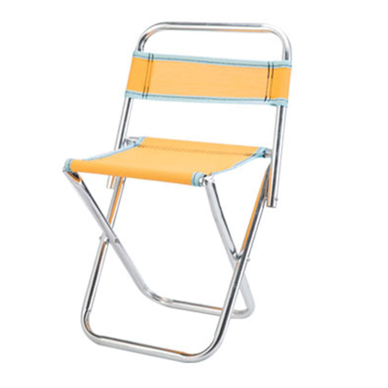 Magideal - Taburete Plegable Para Acampar, Taburete De Playa, Asiento Portátil, Silla De Pesca, Taburete Plegable, Silla Con Sillín Para Concierto, Patio, Picnic Estilo A