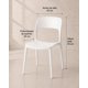 thumbnail image 3 of Pack 4 Sillas de Comedor Apilable Kentucky - Blanco, 3 of 3