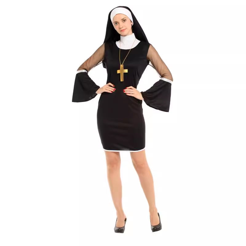 Sm - Disfraz Cosplay Monja Sexy