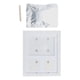 thumbnail image 1 of Kit de huellas de bebé, Kit de manos y huellas de bebé, decoración de guardería, Kit de huellas de manos de bebé fácil de usar, marco de recuerdo para Blanco, 1 of 5