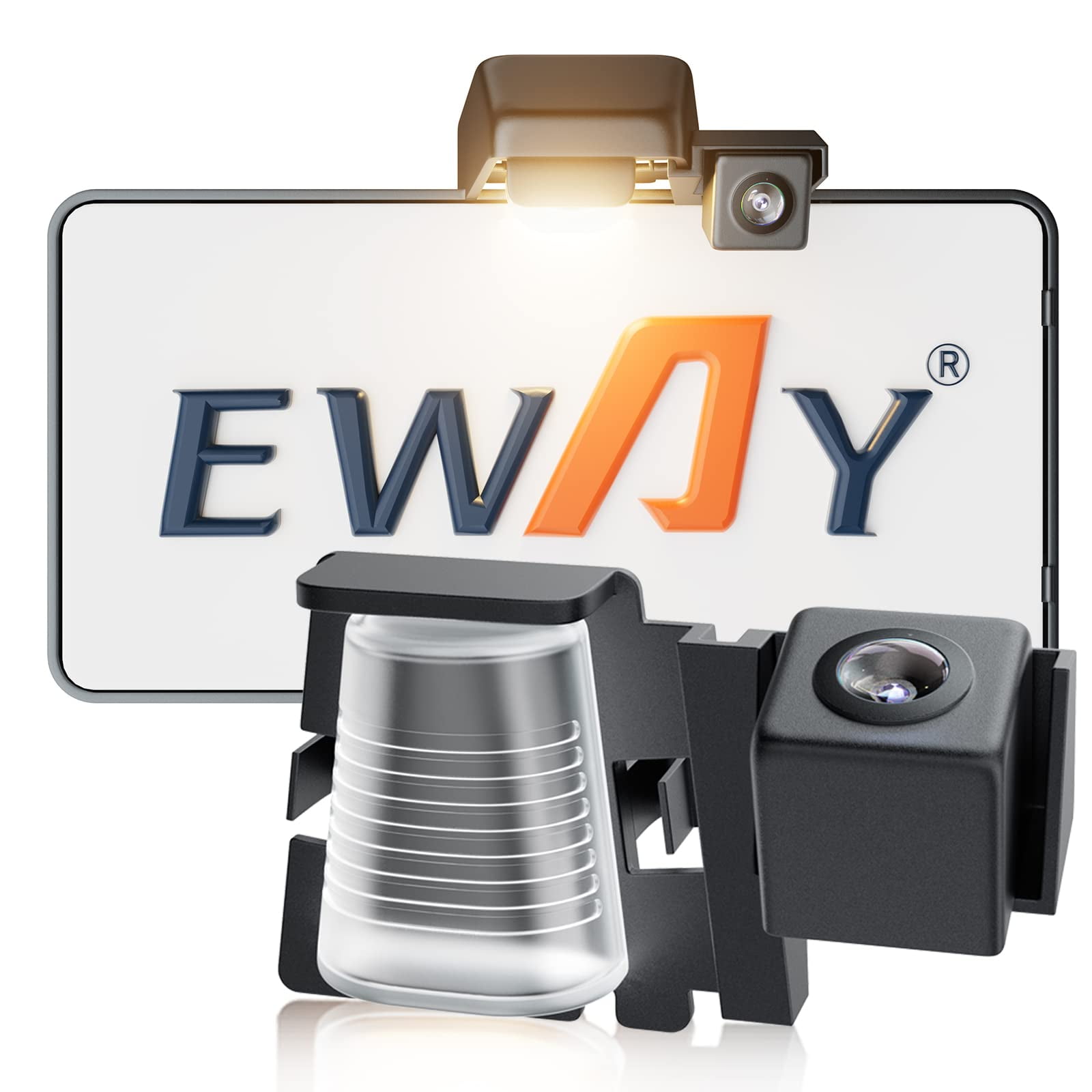 Placa De Matrícula De Seguridad Eway Con Cámara De Visión Trasera Para Jeep Wrangler Jk Jku 2007-2018