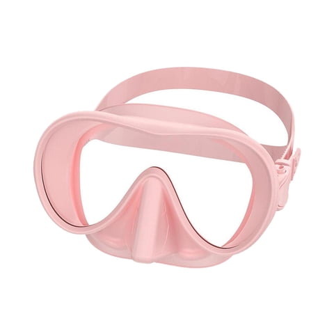 Ioensy - Máscara De Buceo Impermeable Con Protector Nasal Para Deportes Acuáticos Al Aire Libre, Piscina, Color Rosa