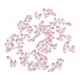 thumbnail image 4 of 100x cuentas de cristal de cristal facetado encanto colgantes perforados bricolaje artesanía rosa, 4 of 5