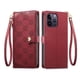 thumbnail image 1 of Funda Billetera con Cierre para [iphone 14 Promax] con Tarjetero, Soporte y Correa de ManoRojo, 1 of 5