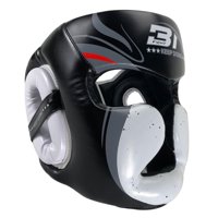 Magideal - Karate Sintético Desprendible De Muaythai Del Guardia Principal Del Boxeo Para Entrenar Negro L