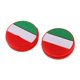 thumbnail image 1 of Amortiguadores Italia de la raqueta de tenis de silicona de 2 piezas Bandera Nacional, 1 of 5