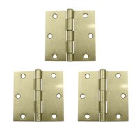 Pack 3 Bisagras Fierro Odis Con Rodamiento 3,5”×3,5”×2,2Mm - Bronce