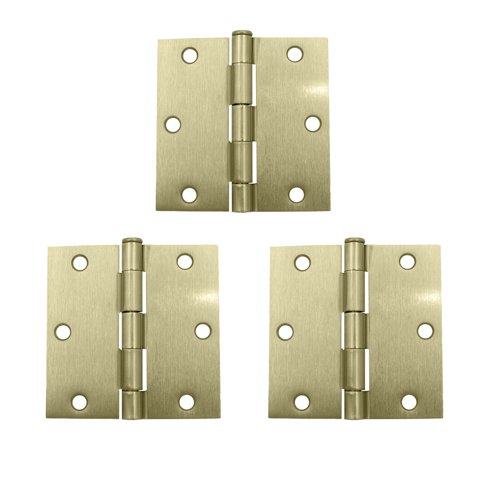 Pack 3 Bisagras Fierro Odis Con Rodamiento 3,5”×3,5”×2,2Mm - Bronce