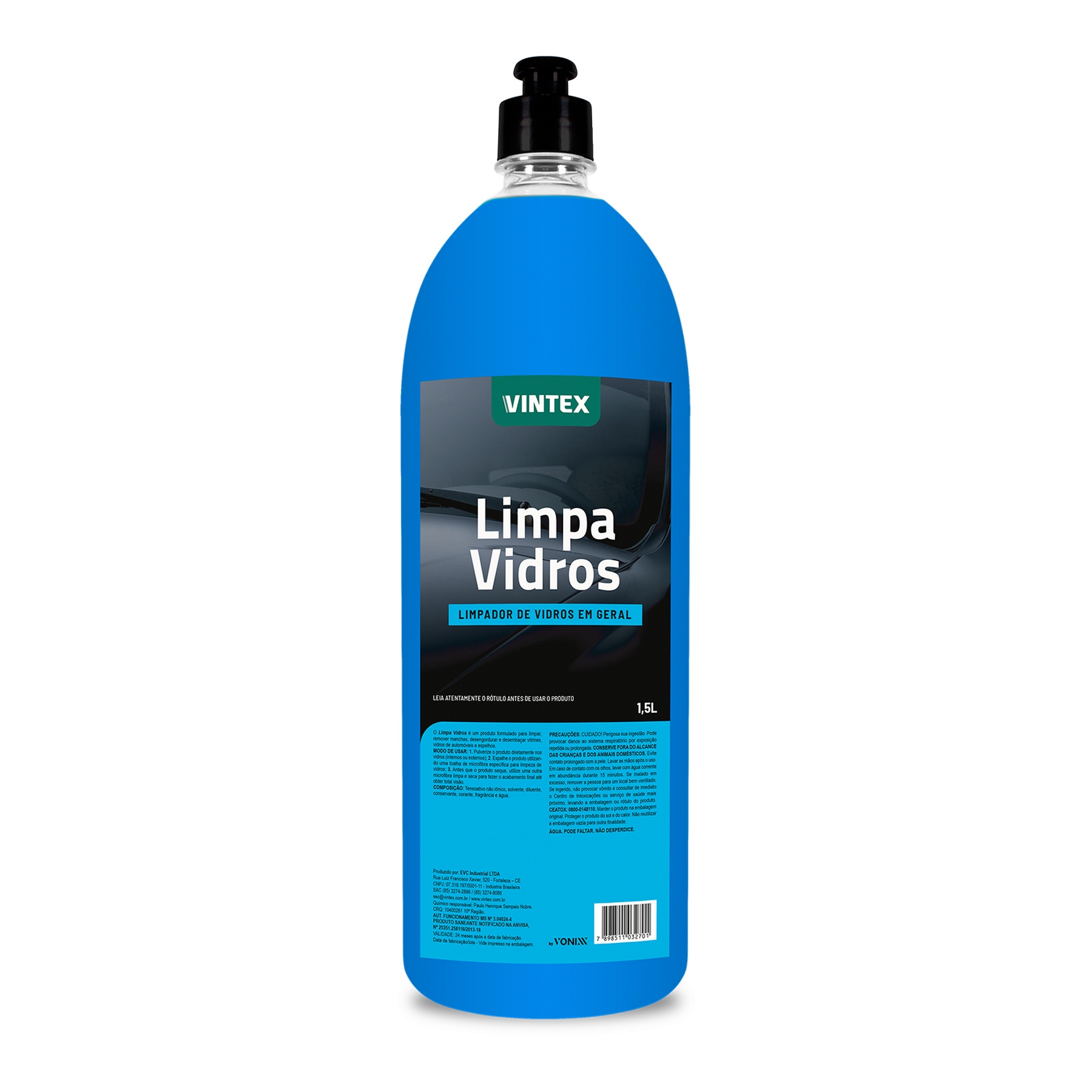 Vintex - Limpa Vidros - Limpiador De Vidrios - 1.5Lt