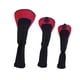 thumbnail image 2 of 3x Malla Golf Wood Head Cover Headcover Protector Manga Accesorios Rojo, 2 of 5