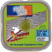 Silver Wave - Nylon Transparente Amarillo 0,40Mm Resist9,4Kg Bobina100Mt