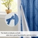 thumbnail image 3 of Cortinas JIUZHEN Damask Ombre con aislamiento térmico, color azul marino, 107 x 213 cm, 3 of 7