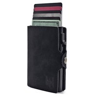 Tarjetero Rfid Billetera Compacta Highsolation Negro