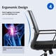 thumbnail image 4 of Silla de escritorio ergonómica giratoria BestOffice, silla de computadora gris, 4 of 7