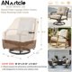 thumbnail image 4 of Funda para Silla de Lounge Giratoria para Exteriores ANartcle Impermeable 2 Paquetes, 4 of 9