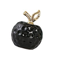 Magideal - Estatua Decorativa De Fruta, Figura De Cerámica, Escultura Artesanal, Adorno Artístico, Diseño Elegante, Ideal Para Decoración Del Hogar, Escritorio O Negro