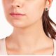 thumbnail image 3 of Aretes Elegant Confetti Juliet Halo de Oro de 18k Blanco/Rojo, 3 of 10