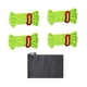 thumbnail image 4 of 4 Piezas Cuerdas Reflectantes para Escalar Cuerdas de Escalada Resistentes con Bolsa de Almacenamiento Cuerdas para Campamento Cordones para Tienda de Verde, 4 of 5
