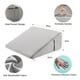 thumbnail image 5 of Almohada con forma de cuña Bedluxe de 10 pulgadas para reflujo ácido y ronquidos, color gris, 5 of 8
