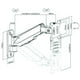 thumbnail image 2 of Soporte articulado para monitor de pared, 2 of 2