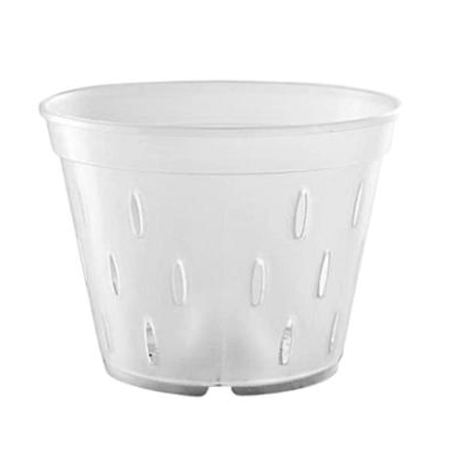 Magideal - Maceta Para Orquídeas/macetas Para Jardineras De Orquídeas/con Agujeros/macetas Para Orquídeas Ranuradas/macetas Transparentes Para Plantas De Pp Para 5 Pulgadas