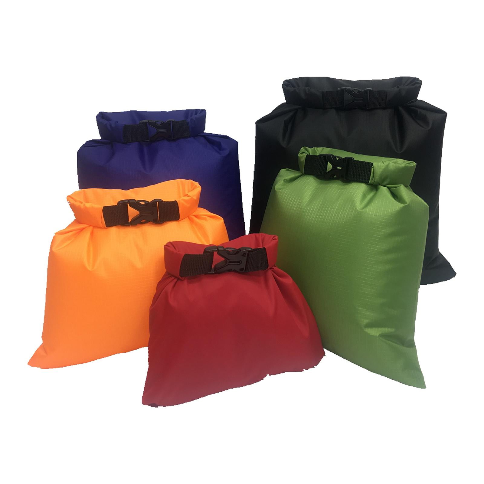 Magideal - 5 Piezas Saco De Secado Marino Bolsas Secas 1.5l 2.5l 3.5l 4.5l 6l Portátil Versátil Colores Mezclados Bolsa De Almacenamiento Al Aire Libre Para Pesc Estilo A