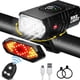 thumbnail image 1 of Conjunto De Luces De Bicicleta Luz De Bicicleta Recargable Usb Delantera Y Trasera Faro De Bicicleta De Lúmen Y Luz Trasera Con Señal De Giro Y Cuerno Modos Impermeables E Iluminación Par, 1 of 3