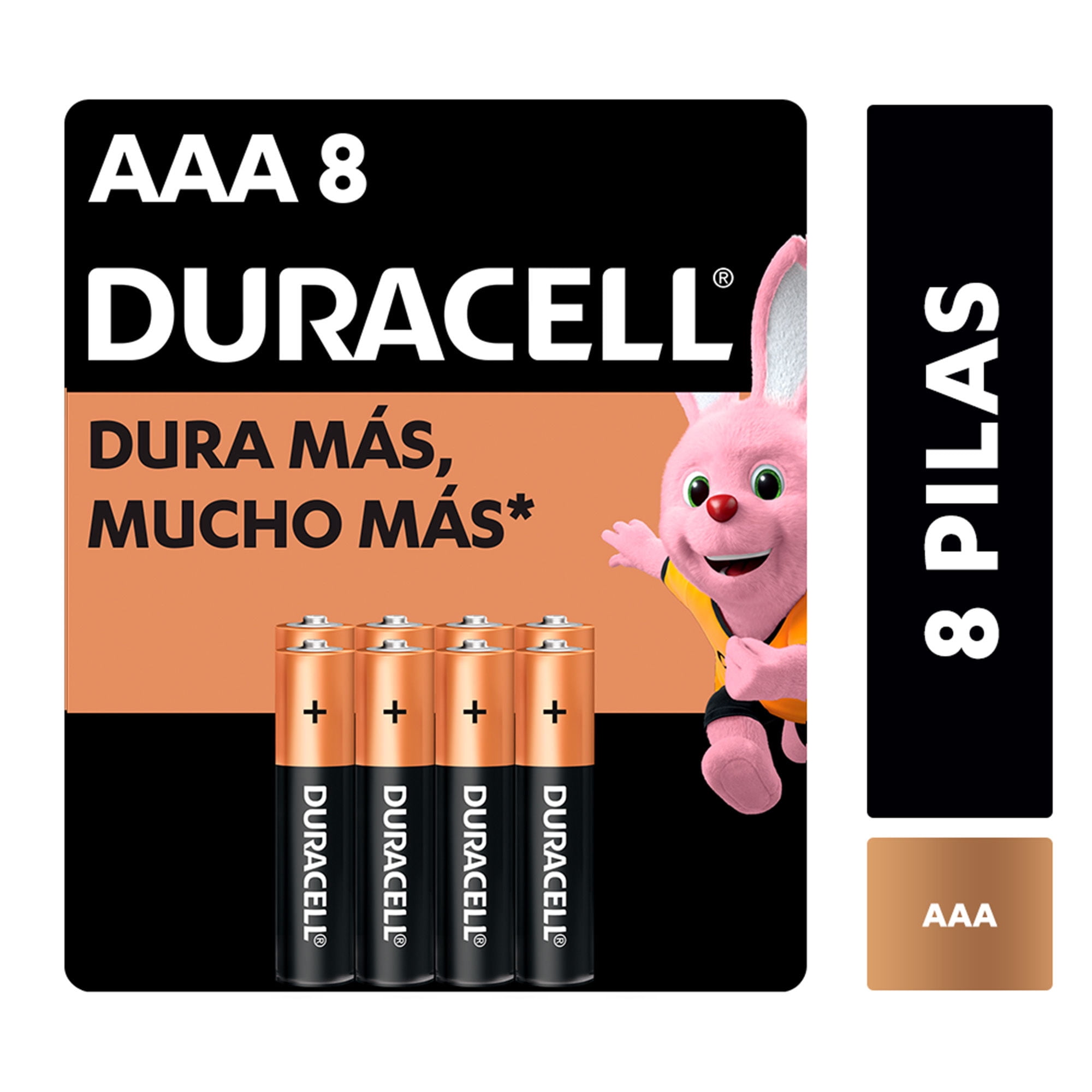 Pilas alcalinas AAA, 8 Un