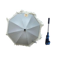 Magideal - Sombrilla Para Cochecito De Bebé, Paraguas Para Cochecito De Bebé, Ligero Con Clip, Paraguas Para Cochecito Plegable, Sombra Para Carrito, Actividades