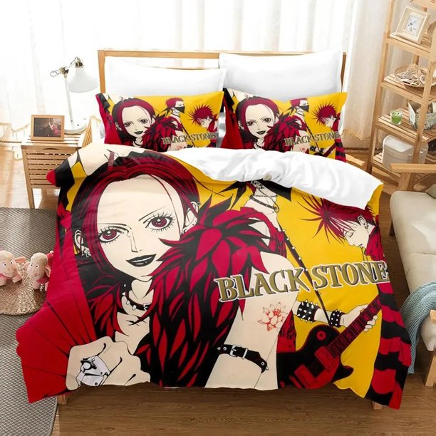 Anime Nana Black Stones Bedding Set Duvet Cover Bed Set Quilt Cover Pillowcase Comforter Boys Adult Bedding Set