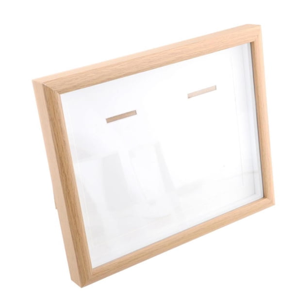 Vitrina de medallas, caja de almacenamiento, decoración, madera, versátil, marco de fotos, caja de sombra para natación, insignias, fútbol, triatlón 10 pulgadas