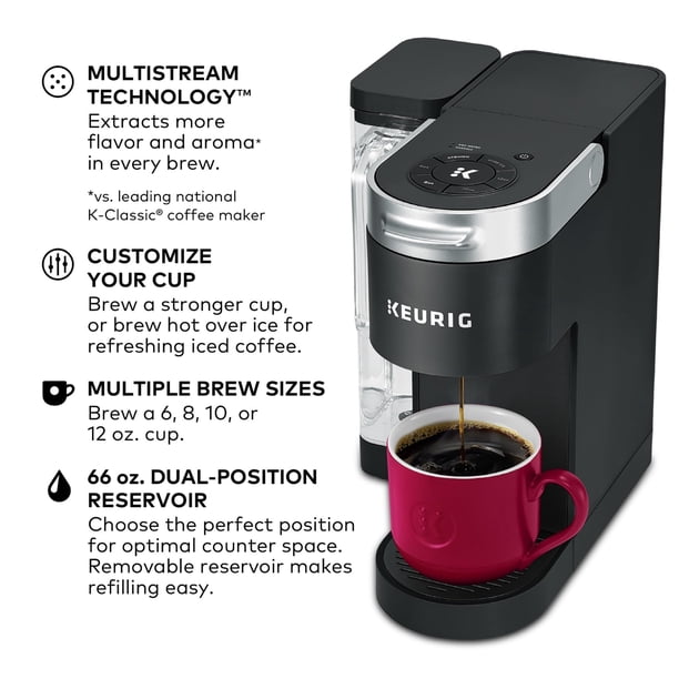 Cafetera Keurig K-Supreme con cápsulas K-Cup de una sola porción