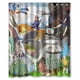 thumbnail image 1 of Cortina de ducha de la colección Totoro El Viaje de Chihiro, juego de cortinas de baño con ganchos, tamaño 60 x 72 pulgadas, 1 of 3