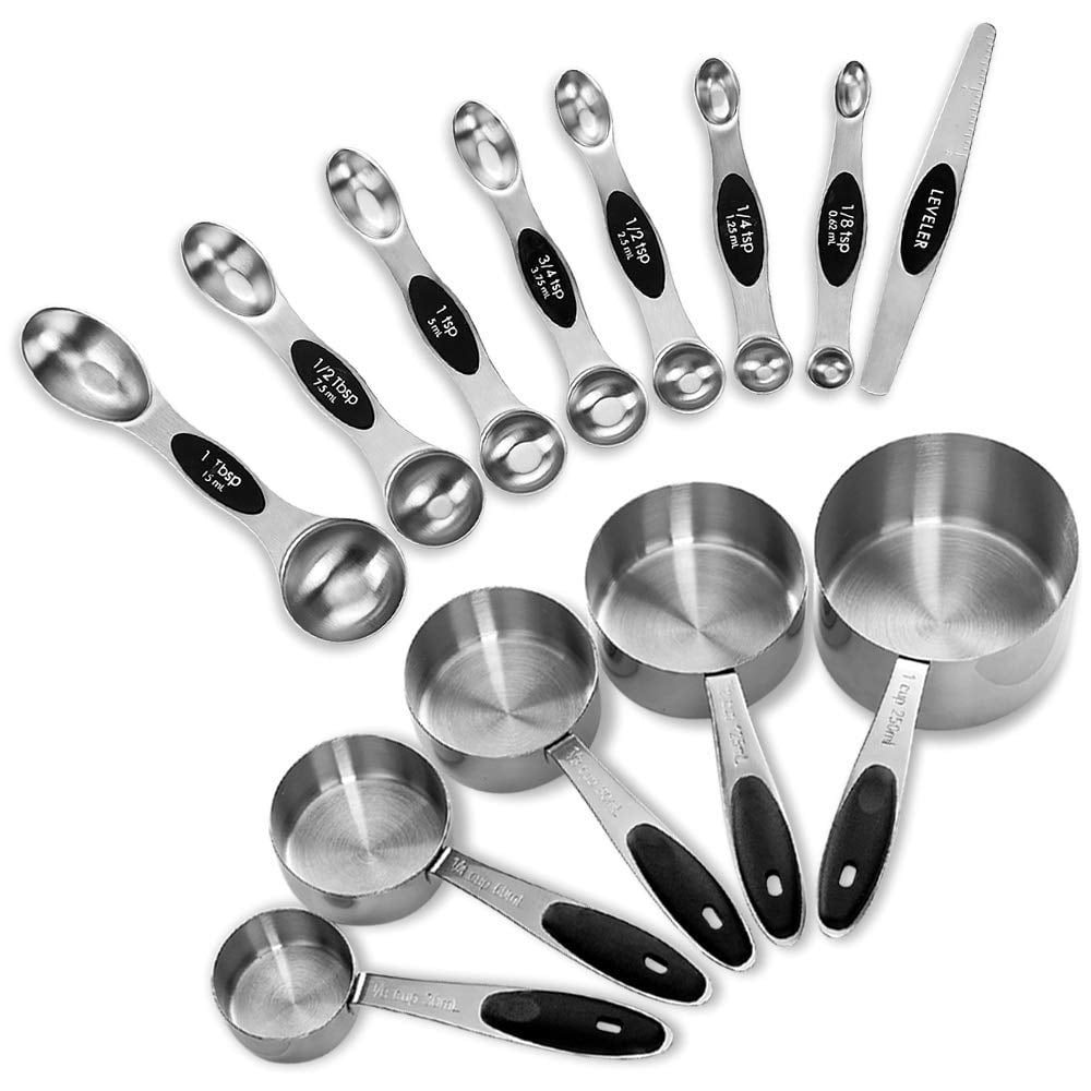 Set De Tazas Medidoras Y Cucharas Medidoras Magnéticas Edelin