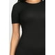 thumbnail image 4 of Vestido Midi Ajustado De Canalé Negro, 4 of 6