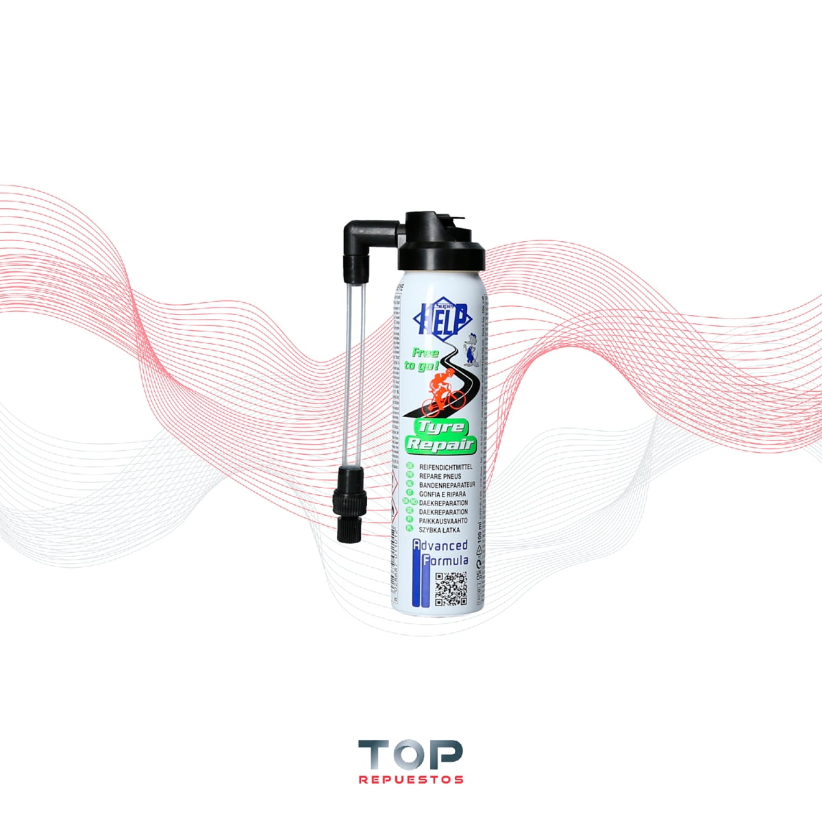 Help - Inflador Y Reparador De Rueda De Bicicleta Super 100ml