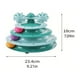 thumbnail image 2 of Cat Toy Roller 4-Level Turntable Cat Toy Balls With Three Colorful Balls Turntable Interactive Kitten Fun Mental Physical Exercise Puzzle Toys, 2 of 5