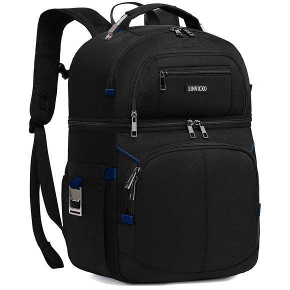 Mochila Térmica SINVICKO de Doble Piso a Prueba de Fugas Negro/Azul