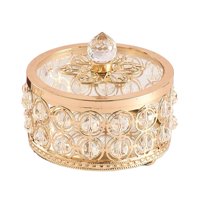 Ioensy - Joyero De Cristal Organizador Caja De Baratija Para Anillos Pendientes Inicio 10Cmx9.5Cm