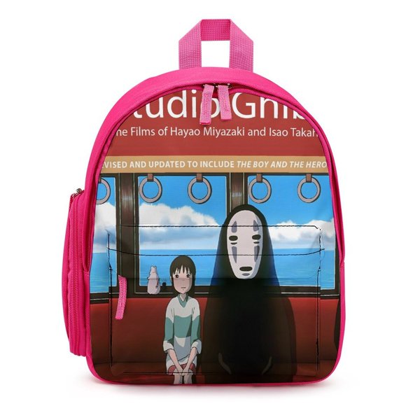 Studio Ghibli Mochila Escolar para Niños y Niñas, Mochila Infantil Ligera de Alta Calidad, Grande y Duradera ROSA