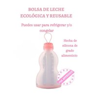 Spazio Bambini - Pack 3 Botellas De Silicona Reutilizables, Color Rosado