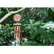 thumbnail image 2 of Campanilla de viento Cohasset 198 con estampado de flores en relieve, bambú simple, 2 of 2