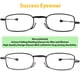 thumbnail image 3 of Gafas de lectura Success Eyewear plegables, 2 pares, color negro plomizo, 3 of 8