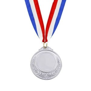 Frc - Medalla Para Premiación Deportiva 6,5 Cm Plateada