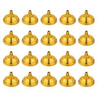 Ioensy - 20 Piezas Escritorio Mini Soporte De Bandera Accesorio Para Conferencias De Fiesta Práctico Resistente Dorado