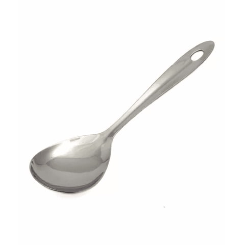 Genérico - 2 Cucharas Ensaladas Cucharones Cubiertos Utensilios Acero Color Plata