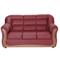 Colbox - Sofá Cheyenne 3 Cuerpos Tela Burdeo