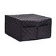 thumbnail image 2 of Funda para microondas, protección para máquina, para uso doméstico, a prueba de polvo, bolsillos exteriores delanteros, lavable, funda para encimeras, Negro, 2 of 5