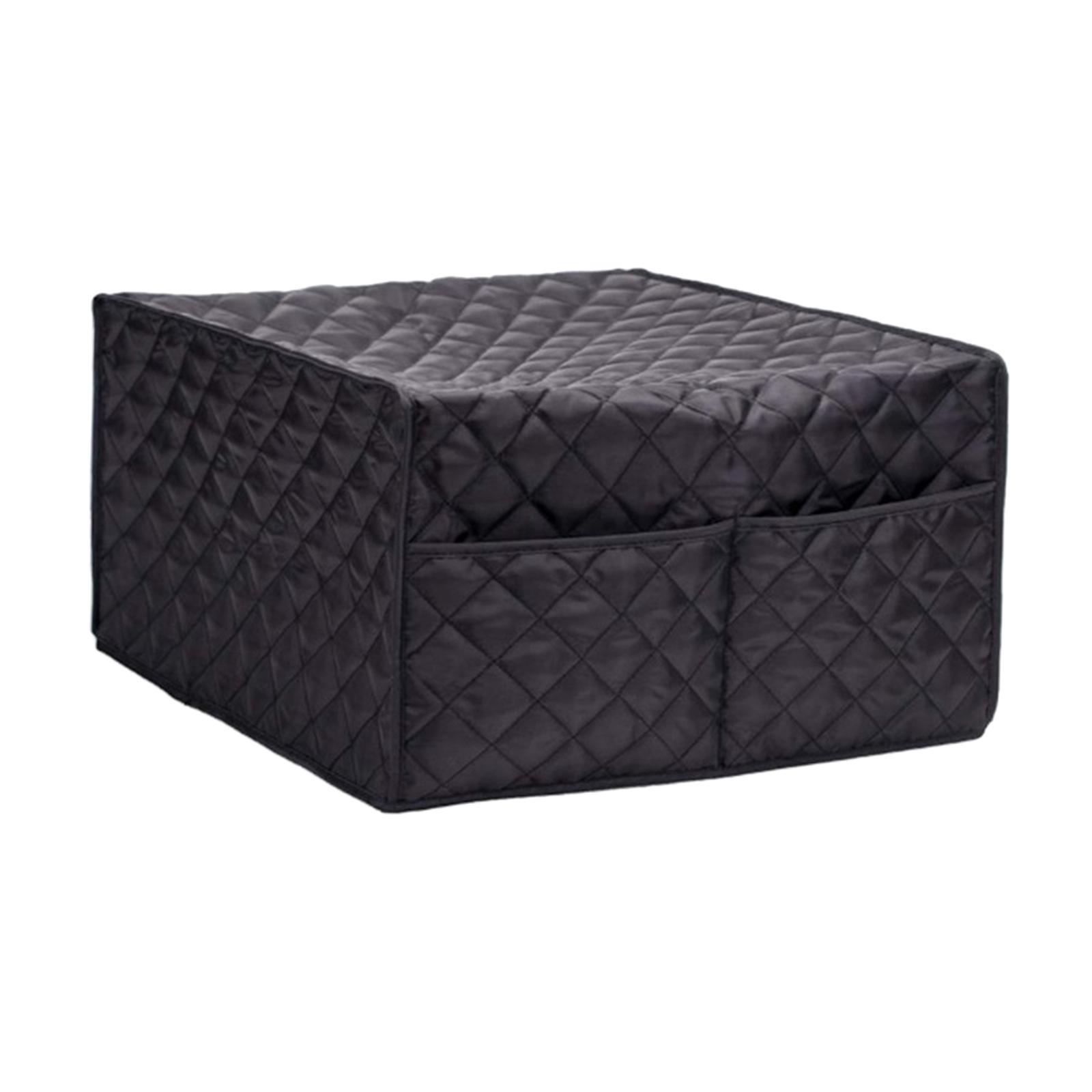 Ioensy - Funda Para Microondas Con Bolsillos De Almacenamiento Para Cocina, Resistente, Pequeña, Para Electrodomésticos De Cocina, Color Negro